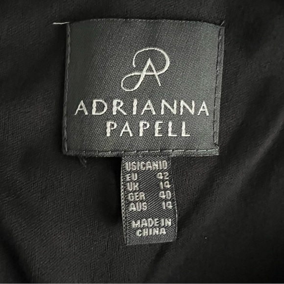 Adriana Papell pleated body con dress size 10 - Picture 9 of 10